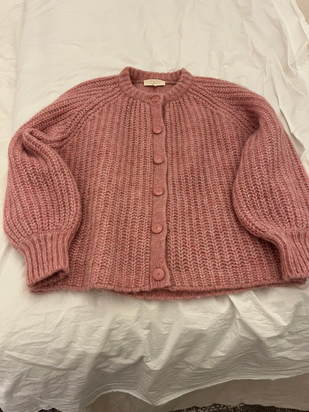 Sezane Emile Cardigan - Mottled Pink